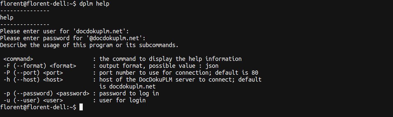 DPLM Command Line Interface